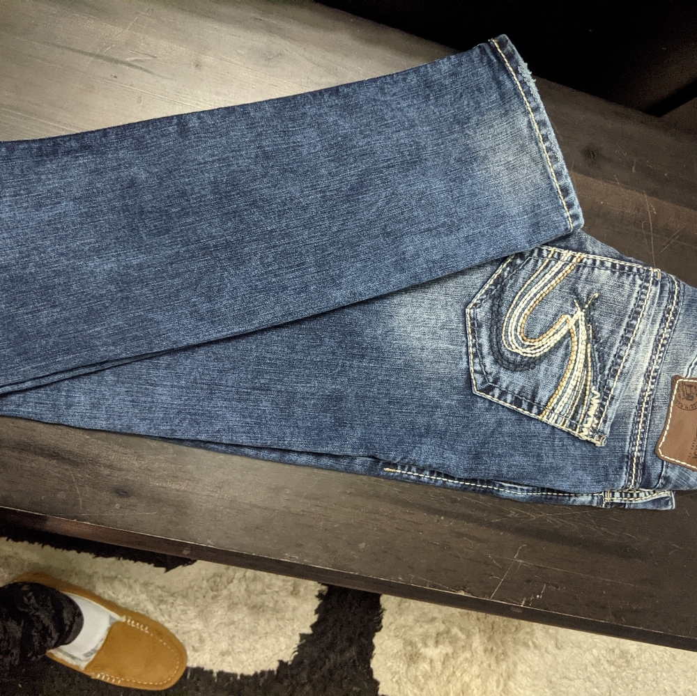 Silver jeans